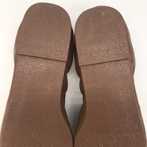 Torrid Scrunch Ballet Flats Women's 8.5WW Brown Lightweight Slip On Comfort Shoe - Picture 11 of 11
